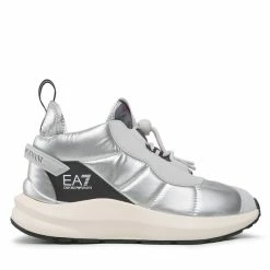 Damen Halbschuhe Sneakers EA7 Emporio Armani - X8M004 XK308 R656 Silver/White/Iridesc Mountain