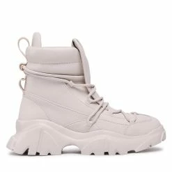 Damen Halbschuhe Stiefeletten EA7 Emporio Armani - X8M001 XK228 R350 Moonbeam/Gold Mountain